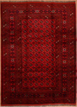 Khan Mohammadi Red Hand Knotted 8'5" X 11'5"  Area Rug 100-109299