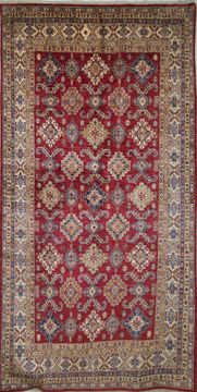 Kazak Red Hand Knotted 8'0" X 10'2"  Area Rug 700-109673