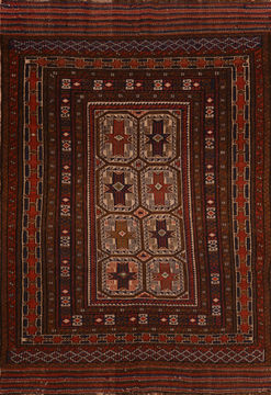Kilim Red Flat Woven 5'6" X 8'6"  Area Rug 100-110273