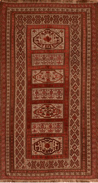 Kilim Red Runner Flat Woven 5'3" X 9'9"  Area Rug 100-110781