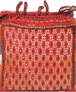 Baluch Red Square Hand Woven 1'8" X 2'2"  Area Rug 100-111019