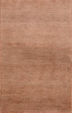 Gabbeh Beige Hand Knotted 4'1" X 6'1"  Area Rug 100-137393