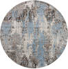 Jaipur Blue Round Hand Knotted 61 X 61  Area Rug 905-147073 Thumb 0