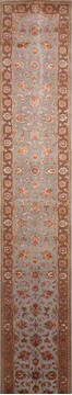 Jaipur Grey Runner Hand Knotted 2'6" X 15'9"  Area Rug 905-147191