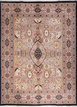 Pak-Persian Blue Hand Knotted 9'0" X 12'0"  Area Rug 700-147455