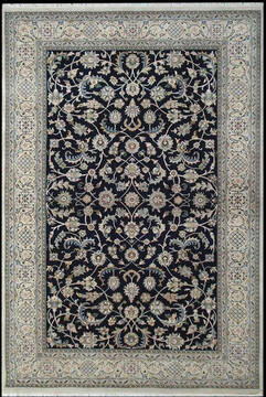 Indian Nain Blue Runner 6 to 9 ft Wool Carpet 148027