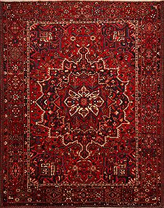 Bakhtiar Red Hand Knotted 10'1" X 12'10"  Area Rug 100-23796