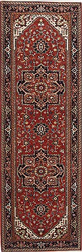 Serapi Brown Runner Hand Knotted 2'7" X 7'10"  Area Rug 250-24567