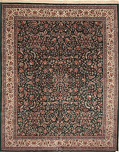 Kashan Beige Hand Knotted 11'7" X 15'0"  Area Rug 255-30309