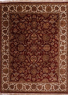 Jaipur Red Hand Knotted 9'0" X 11'11"  Area Rug 301-30797