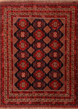 Khan Mohammadi Blue Hand Knotted 9'10" X 12'9"  Area Rug 100-89794
