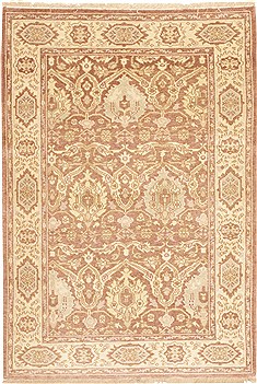Turkish Oushak Purple Rectangle 4x6 ft Wool Carpet 10515