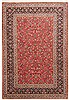 Kashan Red Hand Knotted 73 X 106  Area Rug 100-10757 Thumb 0