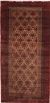 Persian Abadeh Red Rectangle 3x5 ft Wool Carpet 10851