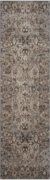 Nourison Malta Grey Runner 6 to 9 ft Polypropylene Carpet 100015