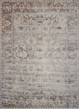 Nourison Malta Grey Rectangle 4x6 ft Polypropylene Carpet 100016