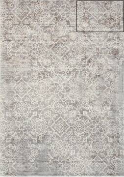 Nourison Desert Skies Grey Rectangle 4x6 ft Rayon Carpet 100076