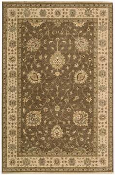 Nourison Legend Brown Rectangle 6x9 ft Wool Carpet 100205