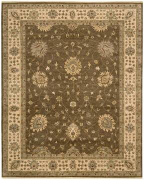 Nourison Legend Brown Rectangle 8x10 ft Wool Carpet 100206
