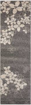 Nourison Maxell Grey Runner 6 to 9 ft Polyester Carpet 100579