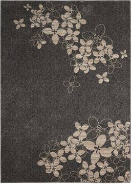 Nourison Maxell Grey Rectangle 4x6 ft Polyester Carpet 100580