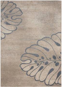 Nourison Maxell Beige Rectangle 4x6 ft Polyester Carpet 100590