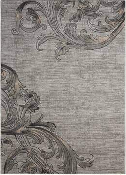 Nourison Maxell Grey Rectangle 4x6 ft Polyester Carpet 100600