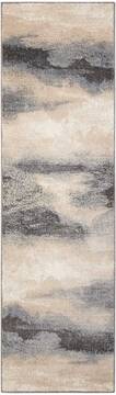 Nourison Maxell Grey Runner 6 to 9 ft Polyester Carpet 100610