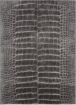 Nourison Maxell Grey Rectangle 4x6 ft Polyester Carpet 100626