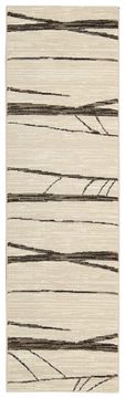 Michael Amini MA05 GLISTNING NGHTS Beige Runner 6 to 9 ft polypropylene Carpet 100866