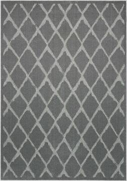 Nourison Gleam Grey Rectangle 4x6 ft Polyester Carpet 100872