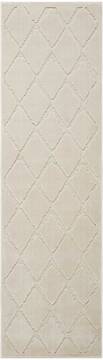 Nourison Gleam Beige Runner 6 to 9 ft Polyester Carpet 100876
