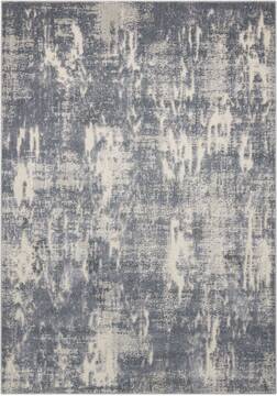 Nourison Gleam Grey Rectangle 4x6 ft Polyester Carpet 100887