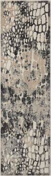 Nourison Gleam Beige Runner 6 to 9 ft Polyester Carpet 100901