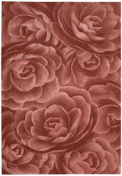 Nourison Moda Purple Rectangle 5x8 ft Wool Carpet 101003