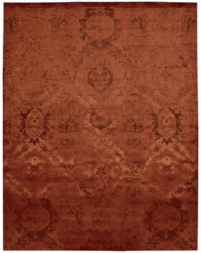 Nourison NIGHTFALL Red Rectangle 6x9 ft lucxelle Carpet 101132