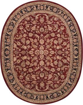 Nourison Nourison 2000 Red Oval 8x11 ft and Larger Wool Carpet 101166