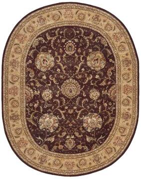 Nourison Nourison 2000 Brown Oval 8x11 ft and Larger Wool Carpet 101456