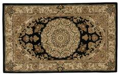 Nourison Nourison 2000 Black Rectangle 2x4 ft Wool Carpet 101557