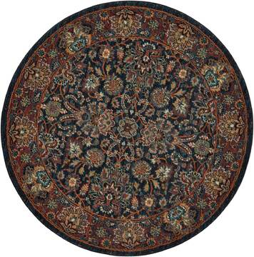 Nourison Nourison 2020 Blue Round 5 to 6 ft Polyester Carpet 101778
