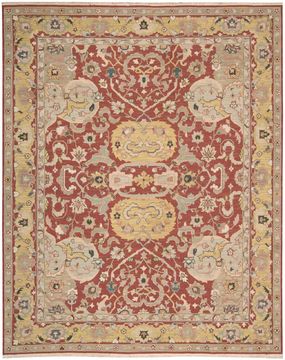 Nourison NOURMAK Brown Rectangle 9x12 ft Wool Carpet 102036