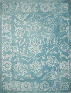 Nourison Opaline Blue Rectangle 4x6 ft Lucxelle Carpet 102308