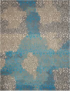 Nourison Opaline Grey Rectangle 5x8 ft Lucxelle Carpet 102321