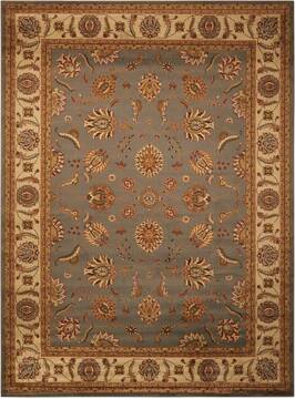 Nourison Paramount Blue Rectangle 4x6 ft Polypropylene Carpet 102356