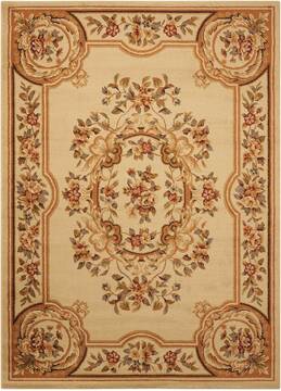 Nourison Paramount Beige Rectangle 8x10 ft Polypropylene Carpet 102389