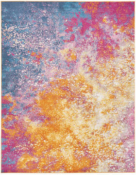 Nourison Passion Multicolor Rectangle 8x10 ft Polypropylene Carpet 102459