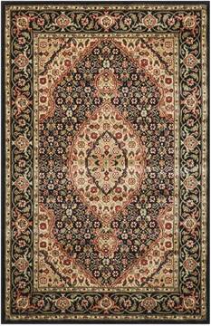 Nourison Persian Arts Black Rectangle 2x4 ft Polyester Carpet 102510