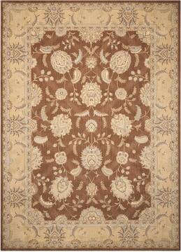 Nourison Persian Empire Brown Rectangle 5x7 ft Wool Carpet 102707
