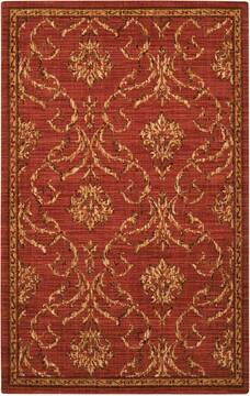 Nourison Radiant Impression Brown Rectangle 4x6 ft Wool Carpet 102960