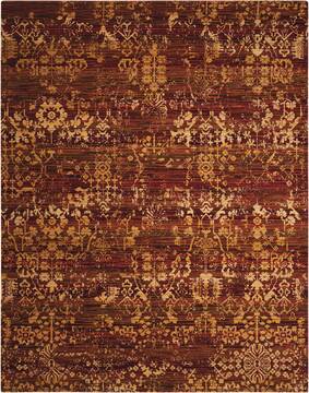 Nourison Rhapsody Multicolor Rectangle 6x9 ft Wool Carpet 103093